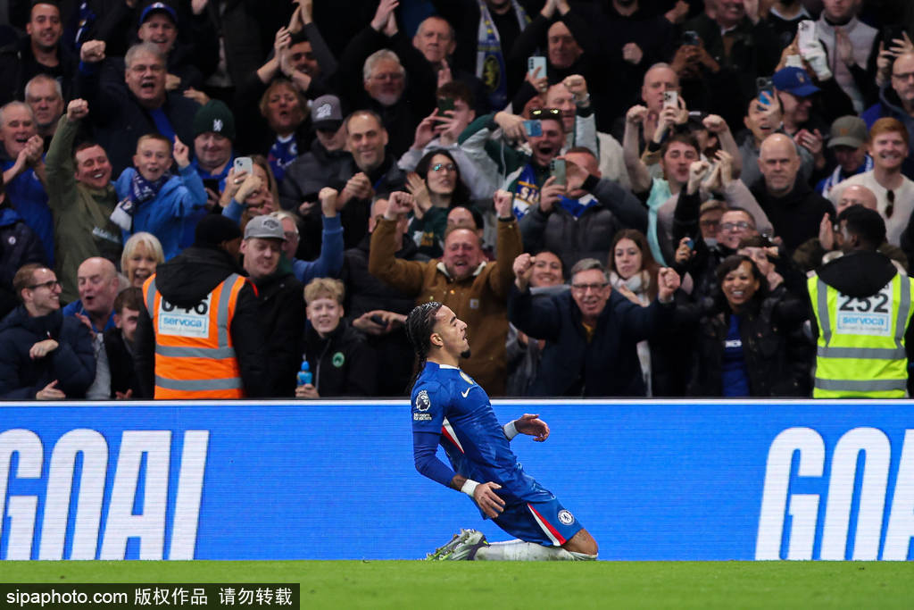 英超-帕尔默破门古斯托建功 切尔西2-0埃弗顿结束四场不胜
